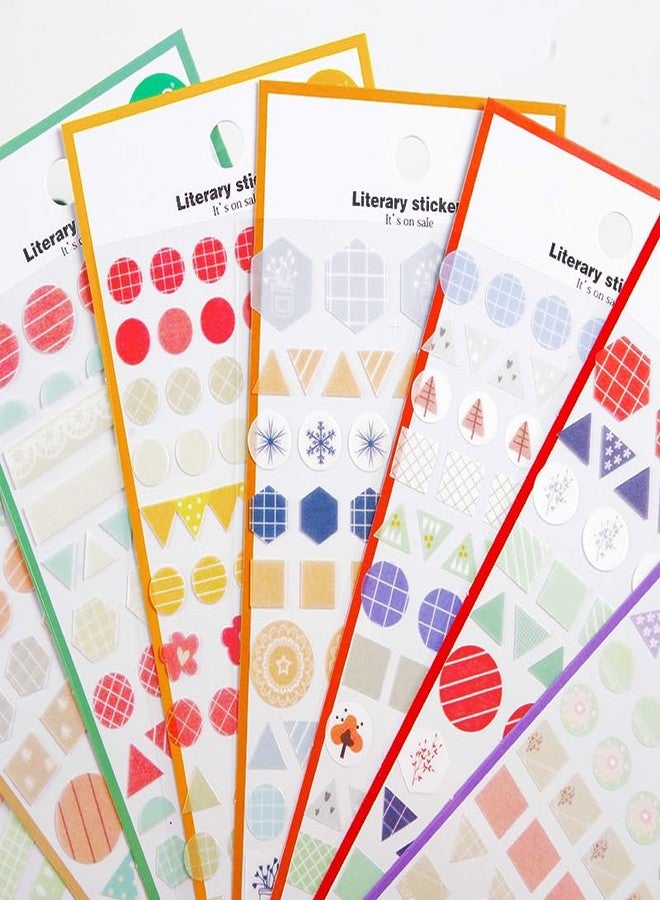 NVF مجموعة ملصقات أدبية مزخرفة للكتابة في المذكرات، وسجلات القصاصات، وتزيين المخططات، والأعمال اليدوية، ودفتر التخطيط - أوراق ملصقات بنقوش جمالية (عبوة متعددة التصاميم) - Image 1